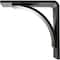 Ekena Millwork Morris Steel Bracket, Powder Coated Black 3"W x 6"D x 6"H BKTM03X06X06MOPBL - alternate 10